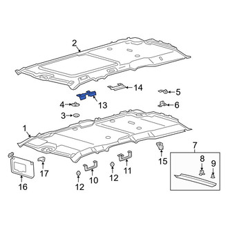 Ford OE - Front Right Interior Grab Bar Bracket