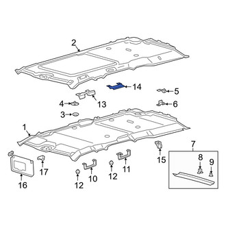 Ford OE - Front Right Interior Grab Bar Bracket