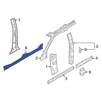 Ford OE - Left Floor Side Rail