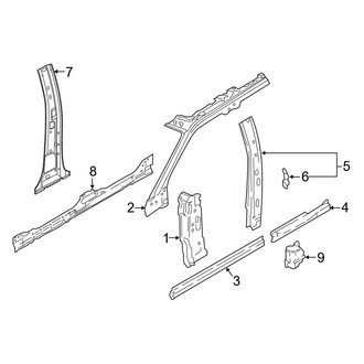 Ford OE - Pillars, Rocker & Floor - Center Pillar