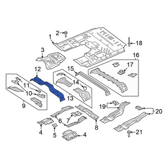 Ford OE - Center Floor Pan Crossmember