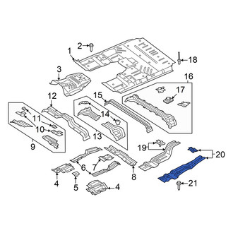 Ford OE - Left Floor Side Rail