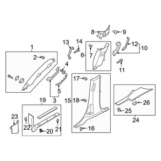 Ford OE - Door Sill Plate Clip