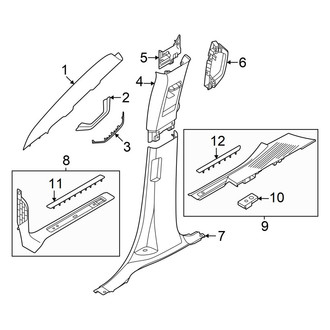 Ford OE - Pillars, Rocker & Floor - Interior Trim