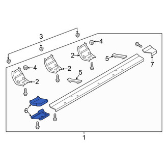Ford OE - Front Right Running Board End Cap