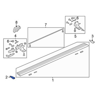 Ford OE - Front Left Running Board End Cap
