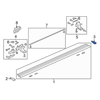 Ford OE - Front Left Running Board End Cap