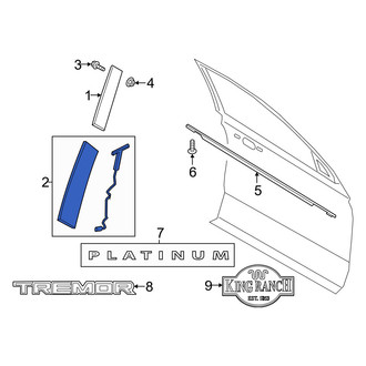 Ford OE - Front Left Door Applique