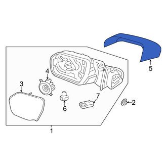 Ford OE - Front Left Door Mirror Cover
