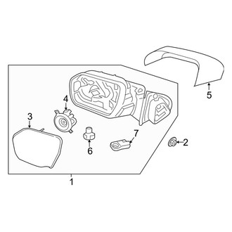 Ford OE - Front Door - Outside Mirrors (W/O Signal Lamp, W/O Camera), (Max XLT / XLT)
