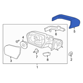Ford OE - Front Left Door Mirror Cover