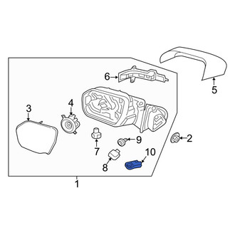 Ford OE - Front Right Door Mirror Trim Ring
