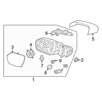 Ford OE - Front Door - Outside Mirrors (With Signal Lamp, With Camera), (Limited / Max Limited / Max Platinum / Max XLT / Platinum)