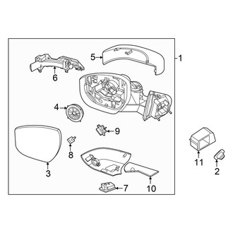 Ford OE - Front Door - Outside Mirrors (With Signal Lamp)
