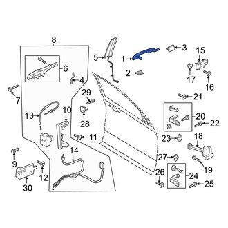 Ford OE - Front Right Outer Exterior Door Handle