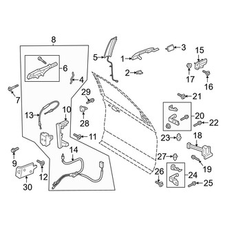 Ford OE - Front Door - Lock & Hardware