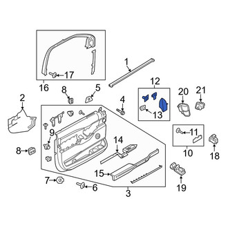 Ford OE - Front Right Exterior Door Handle Cover