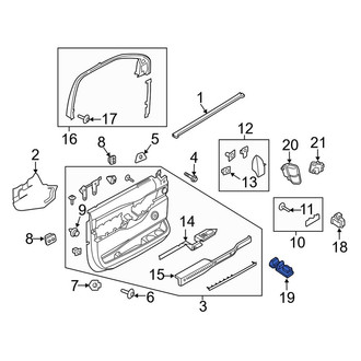 Ford OE - Front Left Door Window Lock-Out Switch