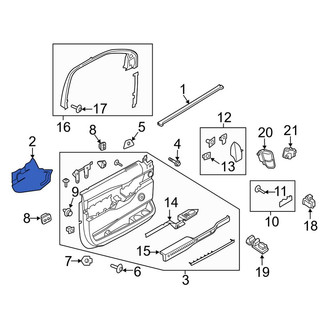 Ford OE - Front Left Door Water Deflector