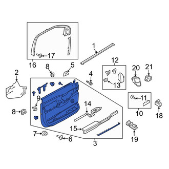 Ford OE - Front Left Inner Door Interior Trim Panel