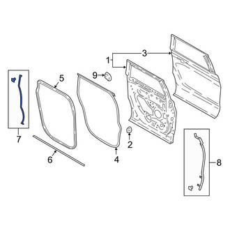 Ford OE - Front Left Inner Door Seal