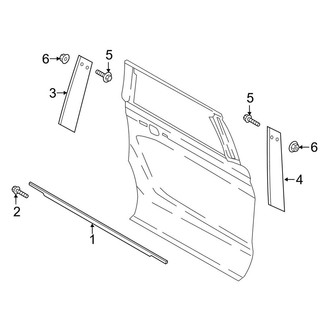 Ford OE - Rear Door - Exterior Trim