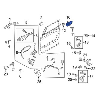 Ford OE - Rear Inner Interior Door Handle