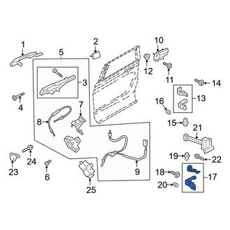 Ford OE - Rear Right Lower Door Hinge