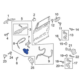 Ford OE - Front Right Door Latch Assembly