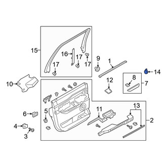 Ford OE - Rear Left Door Window Switch