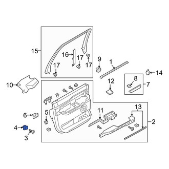 Ford OE - Roof Bow Nut