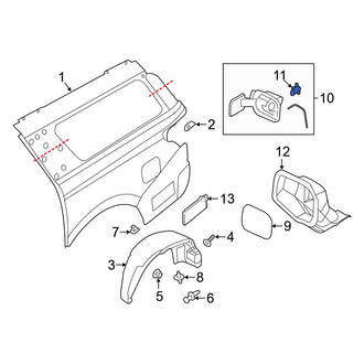 Ford OE - Rear Fuel Filler Door Lock Actuator