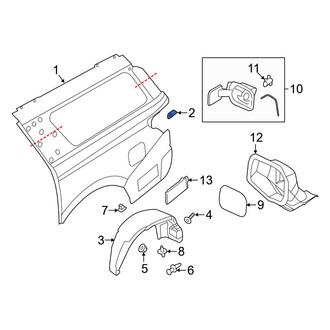 Ford OE - Quarter Panel Reinforcement