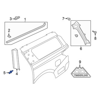 Ford OE - Body C-Pillar Molding Rivet