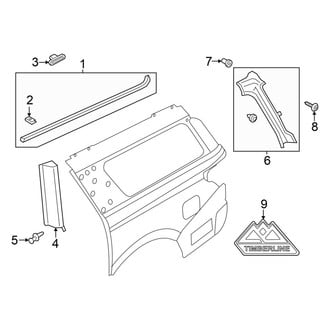 Ford OE - Quarter Panel - Exterior Trim
