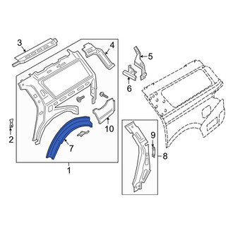 Ford OE - Rear Right Wheel Housing Side Panel