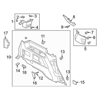Ford OE - Quarter Panel - Interior Trim (Driver Side)
