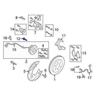 Ford OE - Disc Brake Caliper Anchor Plate Bolt