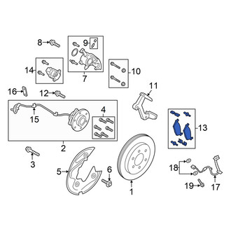 Ford OE - Rear Disc Brake Pad Set