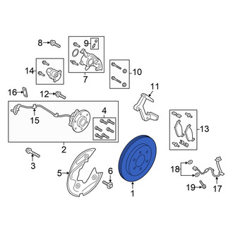 Ford OE - Rear Disc Brake Rotor