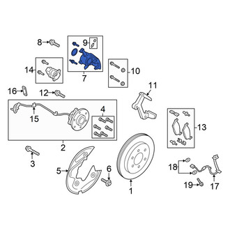 Ford OE - Rear Left Disc Brake Caliper