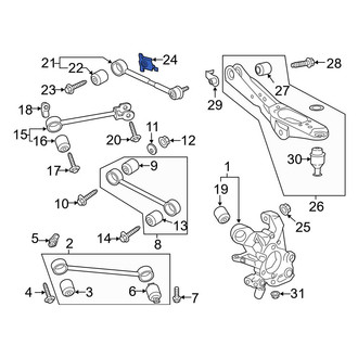 Ford OE - Lateral Arm Nut