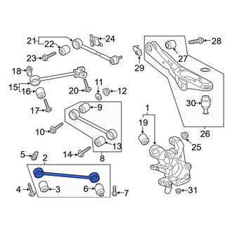 Ford OE - Rear Suspension Trailing Arm