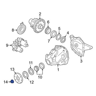 Ford OE - Differential Drive Pinion Nut