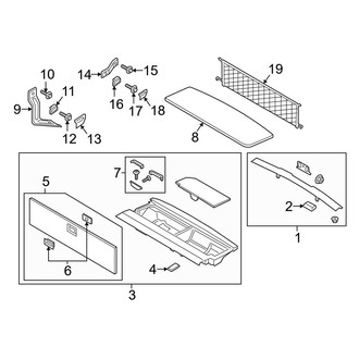 Ford OE - Rear Body & Floor - Interior Trim (Limited / Platinum / SSV / XL / XLT)