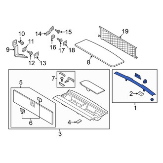 Ford OE - Rear Liftgate Trim Scuff Plate