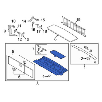 Ford OE - Rear Floor Storage Compartment