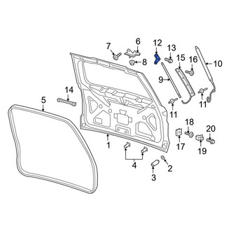 Ford OE - Rear Right Liftgate Support Strut Holder