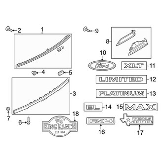 Ford OE - Lift Gate - Exterior Trim