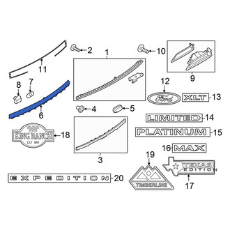 Ford OE - Rear Liftgate Finish Panel Trim Plate